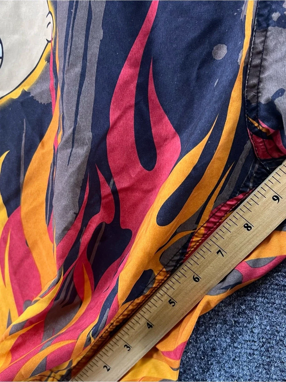 Vtg Family Guy Stewie Men’s Board Shorts Size 32 Fire Flames Retro Beach RARE